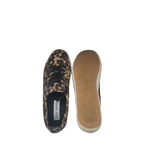 Steve Madden Emmi Sz 7.5‎ M Sneakers Women Cheetah Print Casual Boho - Picture 6 of 6
